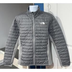 The North Face Men's Medium Canyonlands Hybrid Gray Light Weight Full Zip Jacket